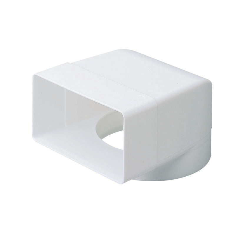 100mm to 110mm x 54mm Plenum Round Rectangular Adaptor