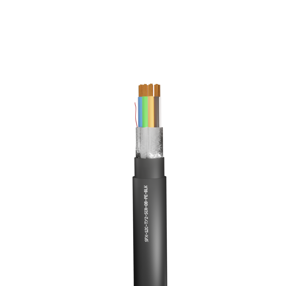12 Core Type 2 Alarm Screened Direct Burial HDPE Cable