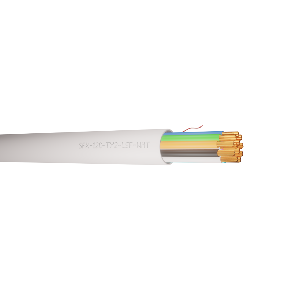 12 Core Type 2 Alarm White LSF Cable