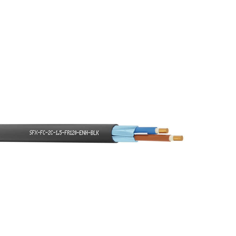 2 Core Flame Flex Enhanced Fire Performance Cable