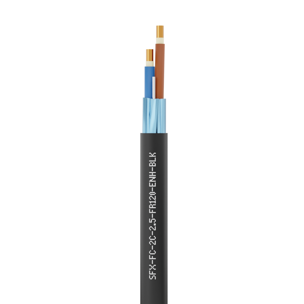 2 Core Flame Flex Enhanced Fire Performance Cable