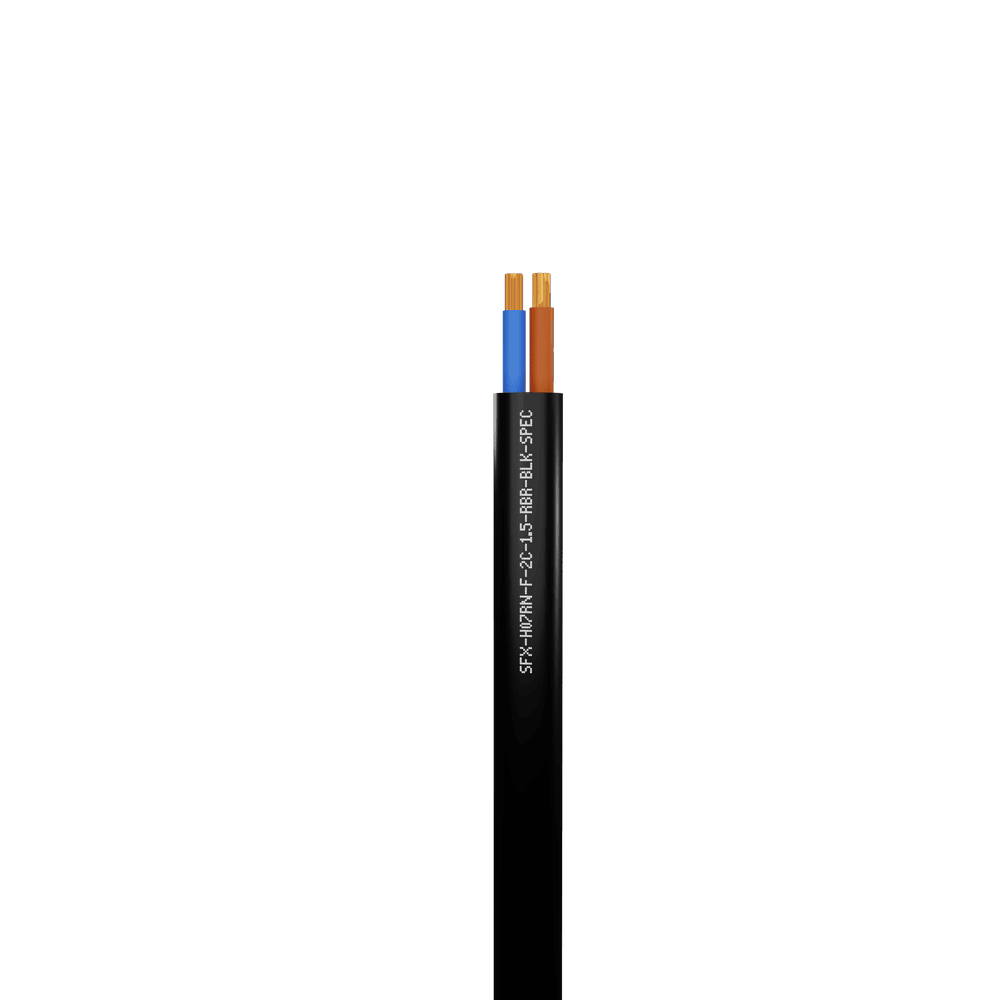 2 Core H07RN-F Flexible Rubber Cable