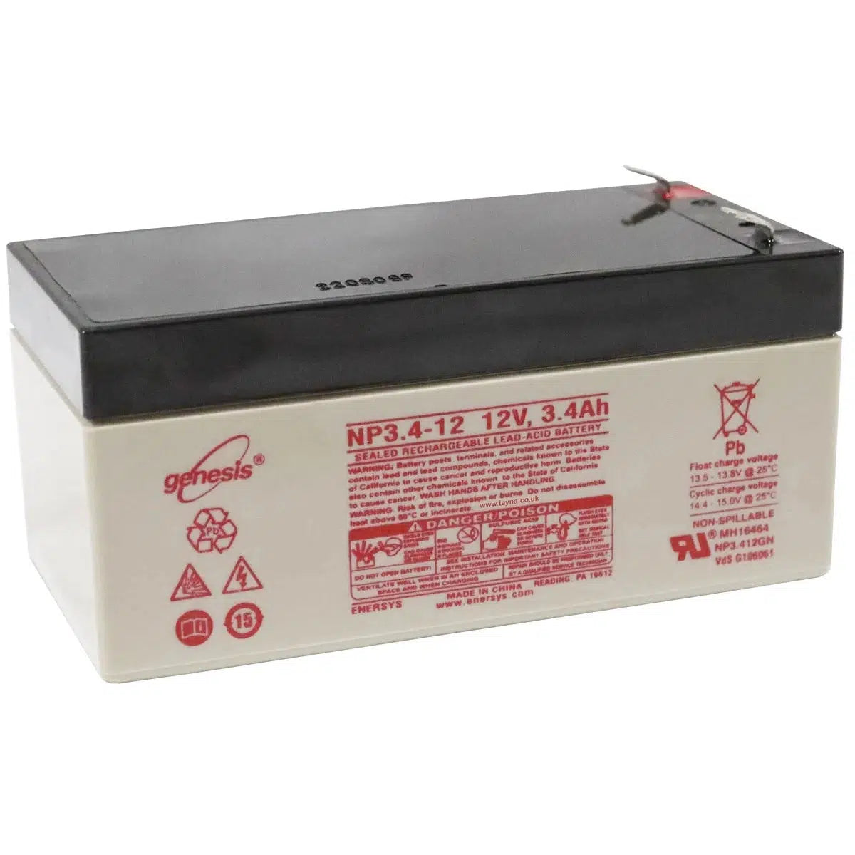 3.2Ah 12V Sealed Lead Acid Battery