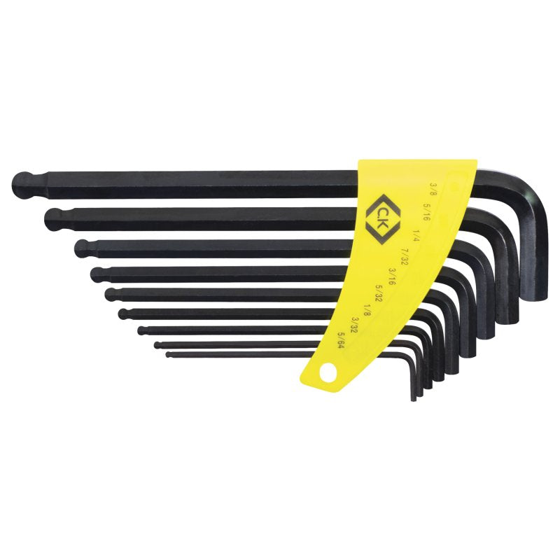 CK T4444I 9 Piece Ball End Hexagon Key Set - Imperial