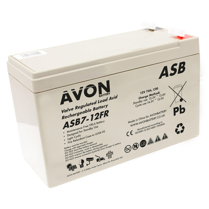 7Ah 12V Fire Rated VRLA Battery