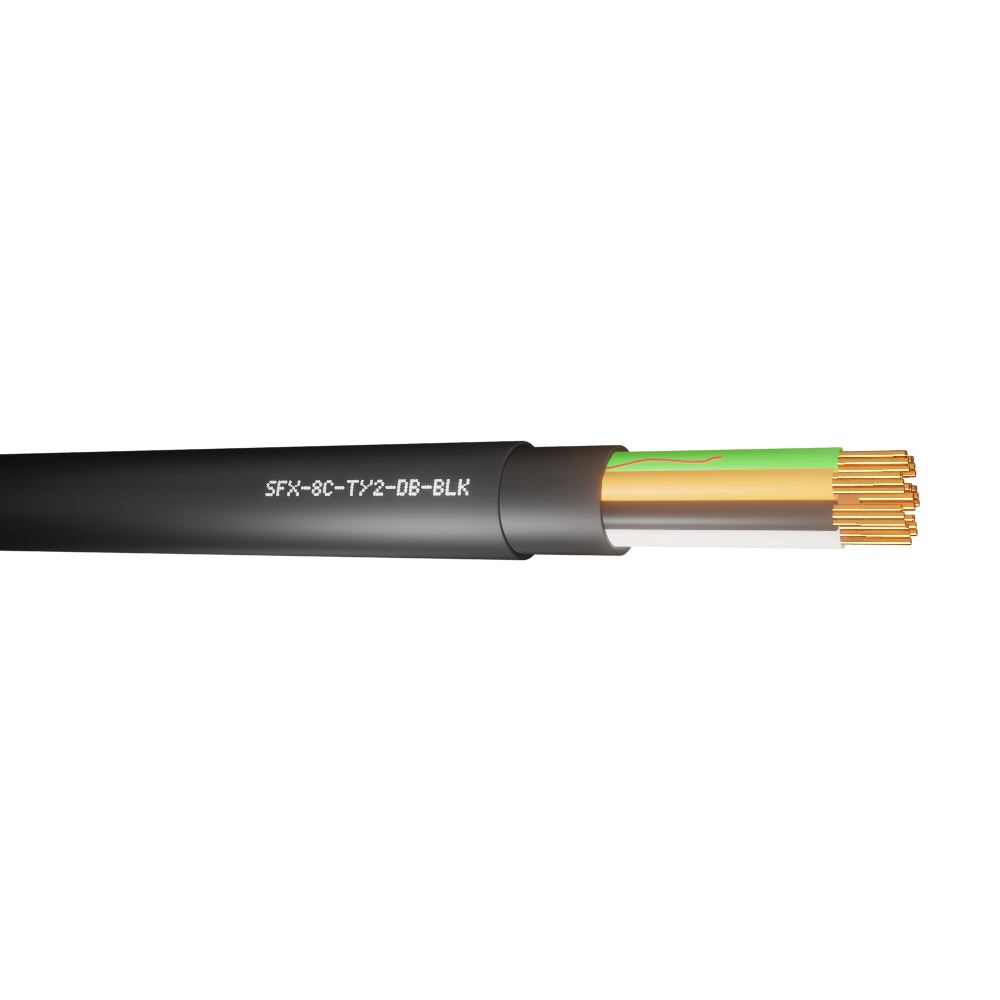 8 Core Type 2 Alarm Direct Burial HDPE Cable