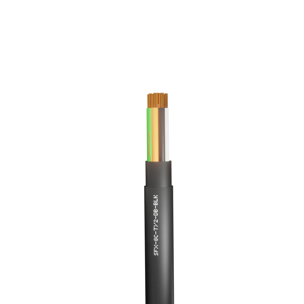 8 Core Type 2 Alarm Direct Burial HDPE Cable