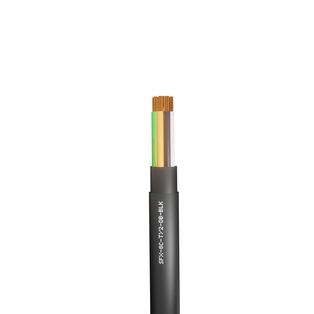 8 Core Type 2 Alarm Direct Burial HDPE Cable