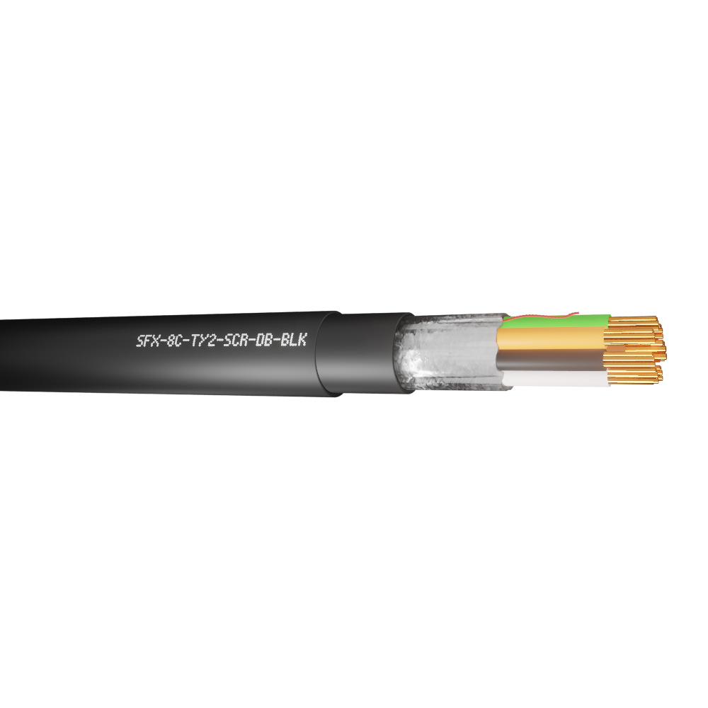 8 Core Type 2 Alarm Screened Direct Burial HDPE Cable