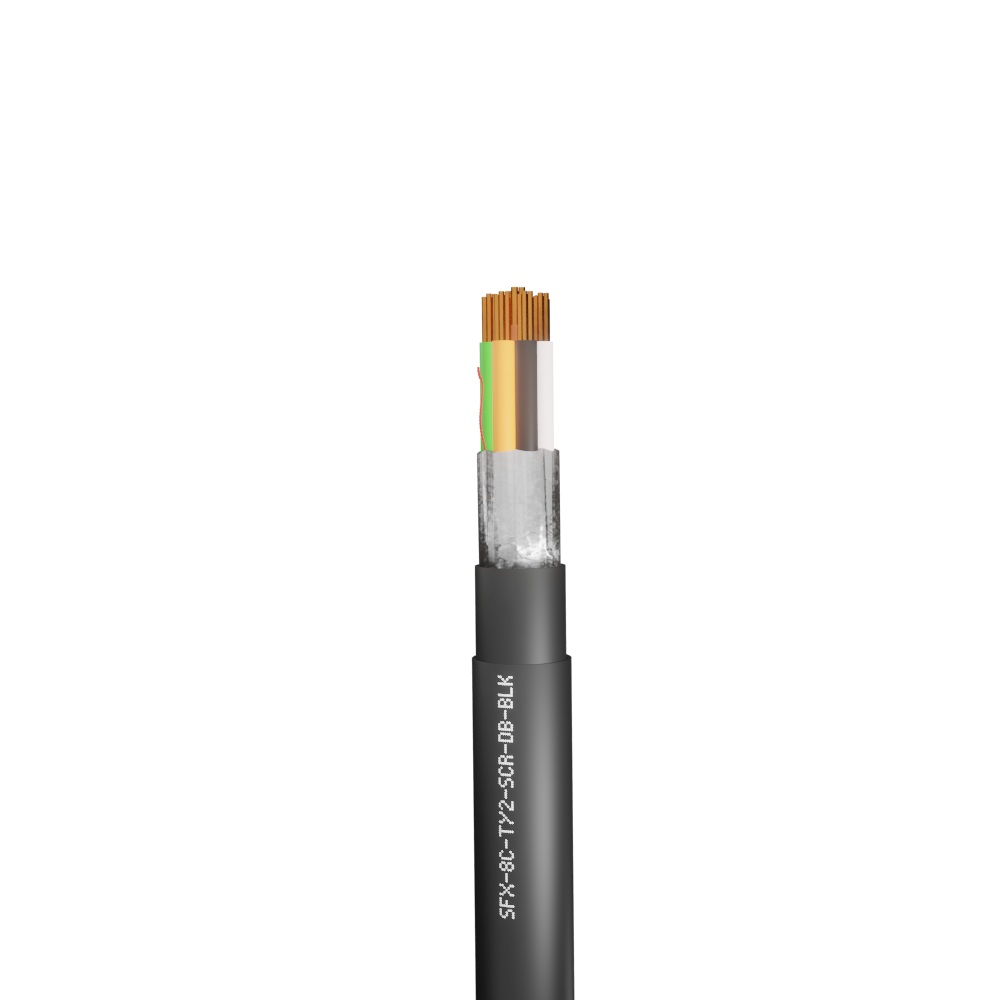 8 Core Type 2 Alarm Screened Direct Burial HDPE Cable