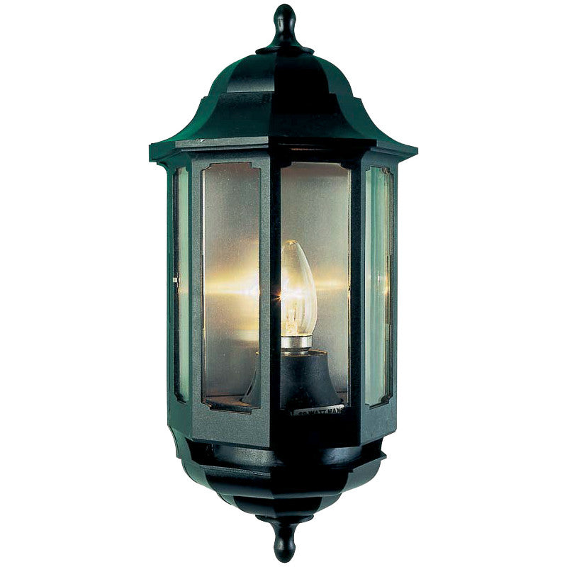 ASD HL/BK060 60W BC Half Lantern IP44 Black