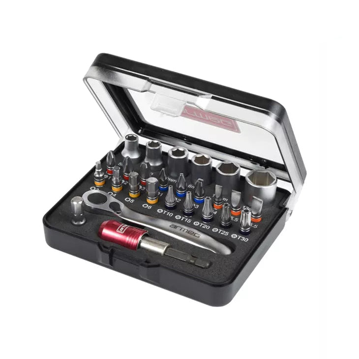 Armeg SDB&SSET27 27 Piece Socket and Screwdriver Bit Set