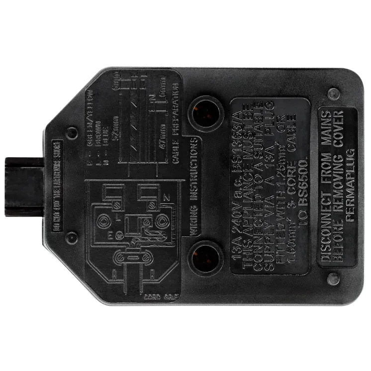BG ELS13B-01 Black 1 Gang Extension Socket 13A