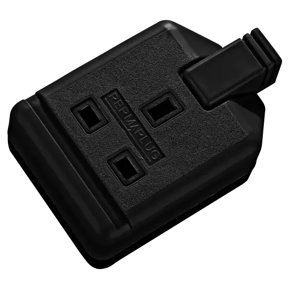 BG ELS13B-01 Black 1 Gang Extension Socket 13A