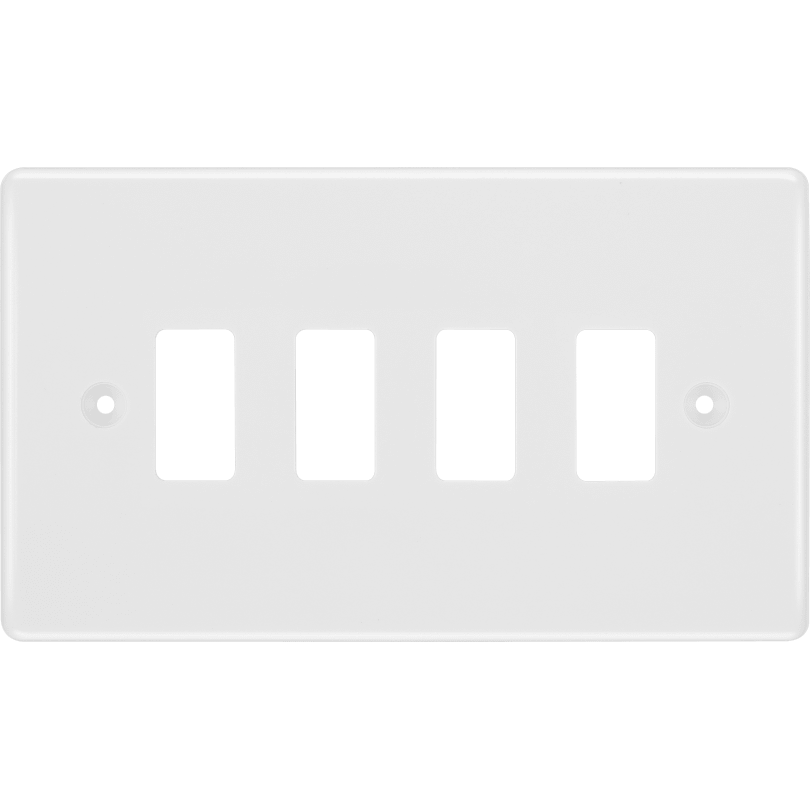 BG R84-01 Grid 4G Front Plate White