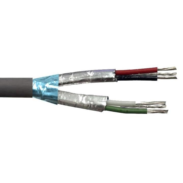 Belden Equivalent I-OSP2 2 Pair 22AWG Individuall Foil Screen with Overall Foil Screen 600V LSZH (8728) Cable