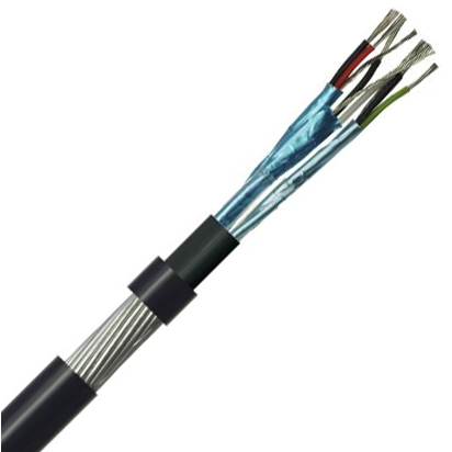 Belden Equivalent ISP3 3 Pair 22AWG Individual Foil Screen 600V SWA PE (8777) Cable