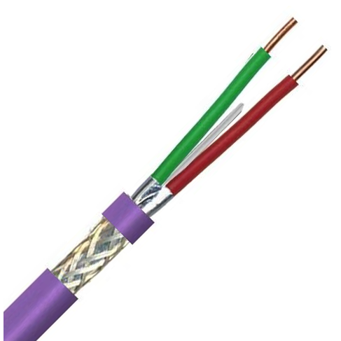 Belden Equivalent OFB1-22 1 Pair 22AWG Overall Foil and Braid Screen 600V LSZH (3079A) Cable