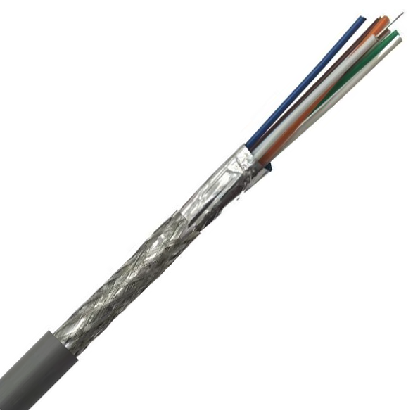 Belden Equivalent OFB4 4 Pair 24AWG Overall Foil and Braid Screen 600V LSZH (9844) Cable