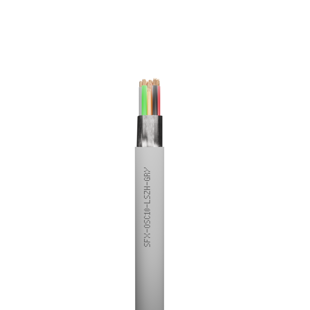 Belden Equivalent OSC10 10 Core 24AWG Overall Foil Screen 600V LSZH (9540) Cable