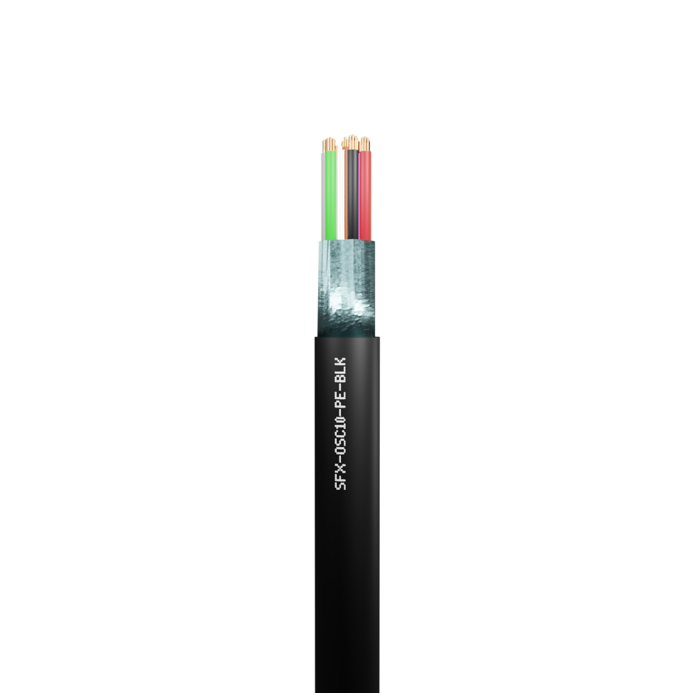 Belden Equivalent OSC10 10 Core 24AWG Overall Foil Screen PE (9540) Cable