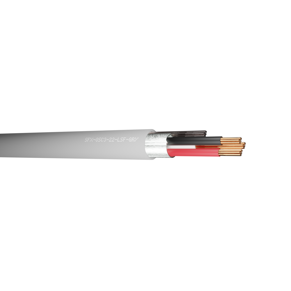Belden Equivalent OSC3-22 3 Core 22AWG Overall Foil Screen 600V LSF (8771) Cable