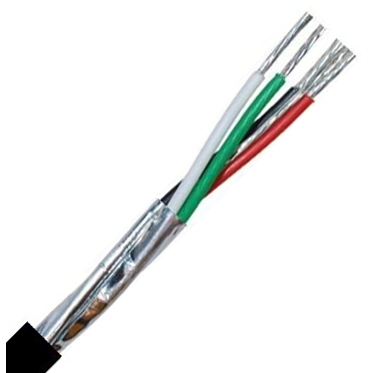Belden Equivalent OSC4-18 4 Core 18AWG Overall Foil Screen 600V PE (9418) Cable