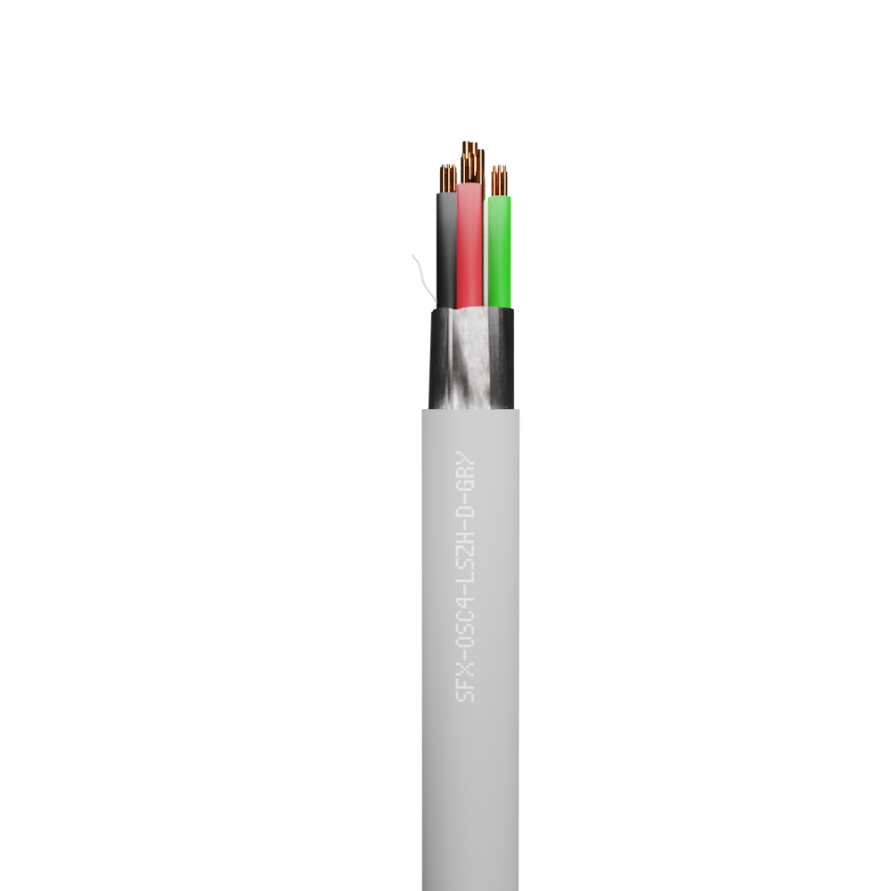 Belden Equivalent OSC4 4 Core 24AWG Overall Foil Screen 600V Dca LSZH (9534) Cable