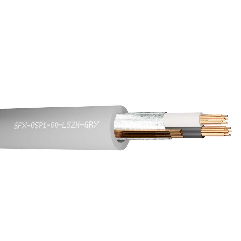 Belden Equivalent OSP1-60 1 Pair 18AWG Overall Foil Screen 600V LSZH (8760) Cable