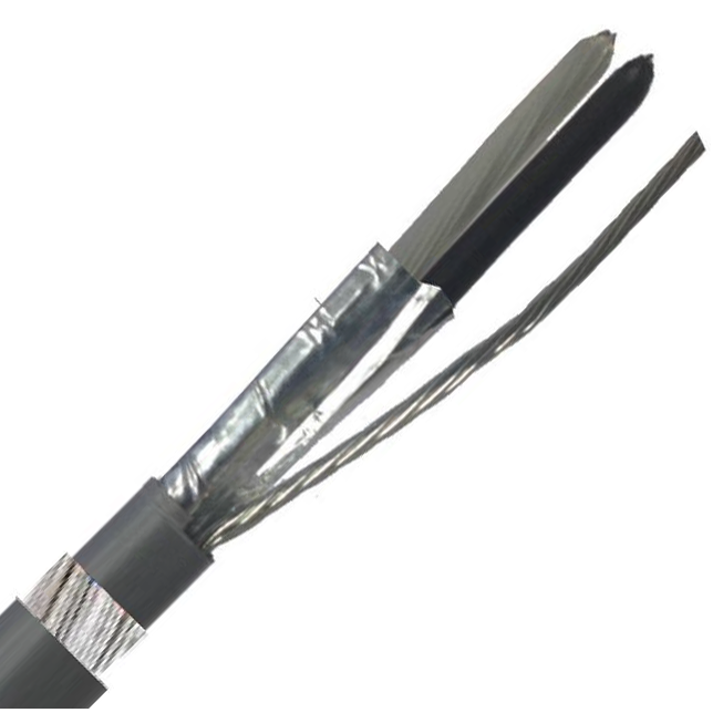 Belden Equivalent OSP1-60 1 Pair 18AWG Overall Foil Screen 600V SWA UV LSZH (8760) Cable