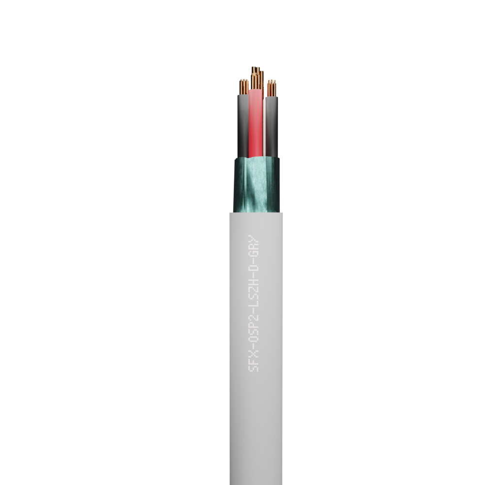 Belden Equivalent OSP2 2 Pair 24AWG Overall Foil Screen 600V Dca LSZH (9502) Cable
