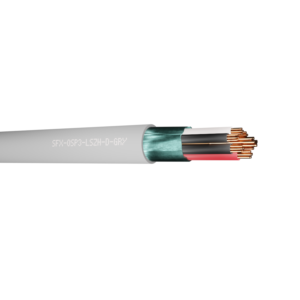 Belden Equivalent OSP3 3 Pair 24AWG Overall Foil Screen 600V Dca LSZH (9503) Cable