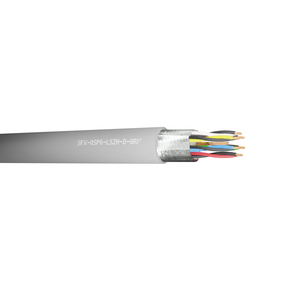 Belden Equivalent OSP6 6 Pair 24AWG Overall Foil Screen 600V Dca LSZH (9506) Cable