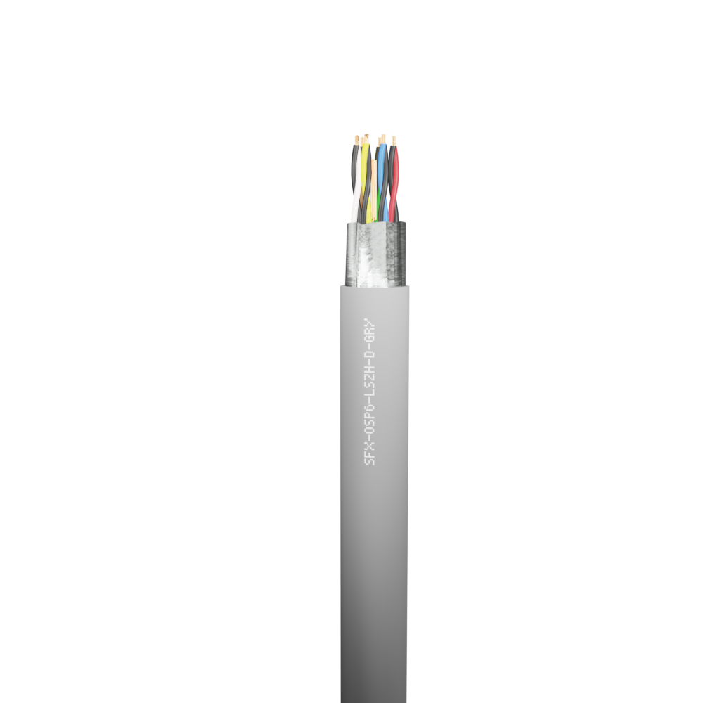 Belden Equivalent OSP6 6 Pair 24AWG Overall Foil Screen 600V Dca LSZH (9506) Cable