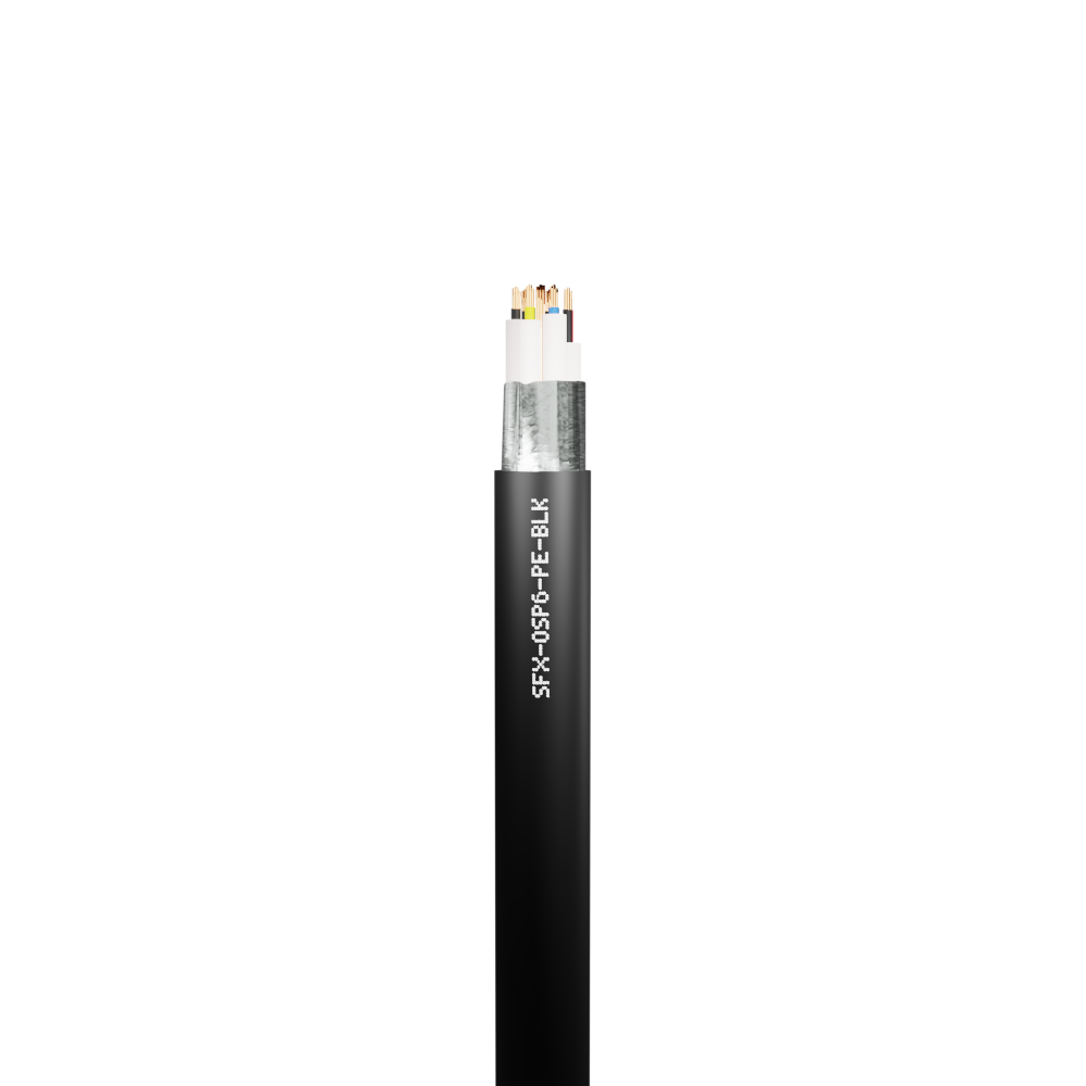 Belden Equivalent OSP6 6 Pair 24AWG Overall Foil Screen 600V PE (9506) Cable