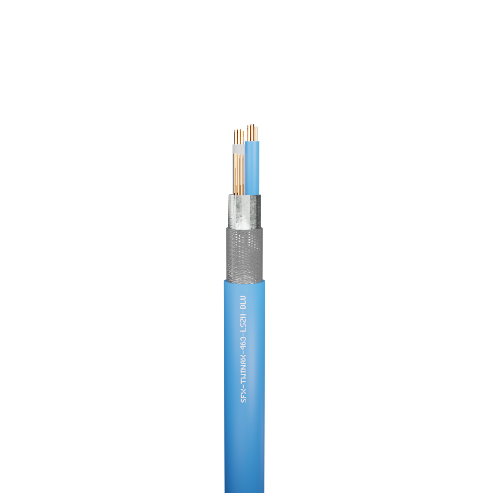 Belden Equivalent Twinaxial 463 2 Core 20AWG Overall Foil and Braided Screen LSZH (9463) Cable