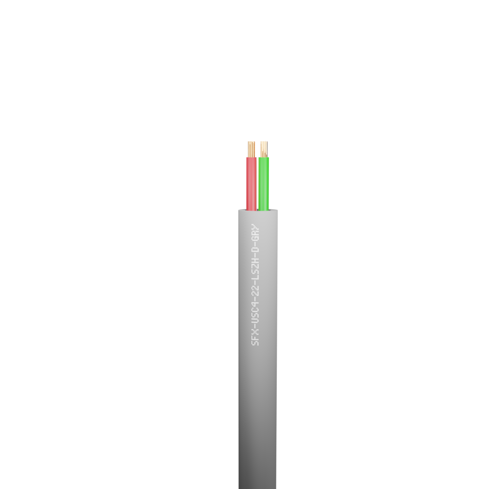 Belden Equivalent USC4-22 2 Pair 22AWG Unscreened 600V Dca LSZH (8444) Cable