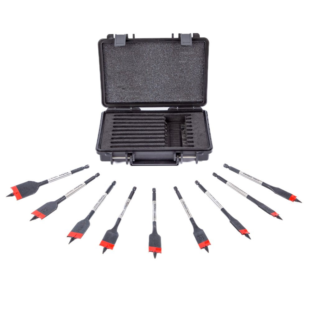 CK T2953 Vorteck Fast Flat Wood Bits - 9pc Set