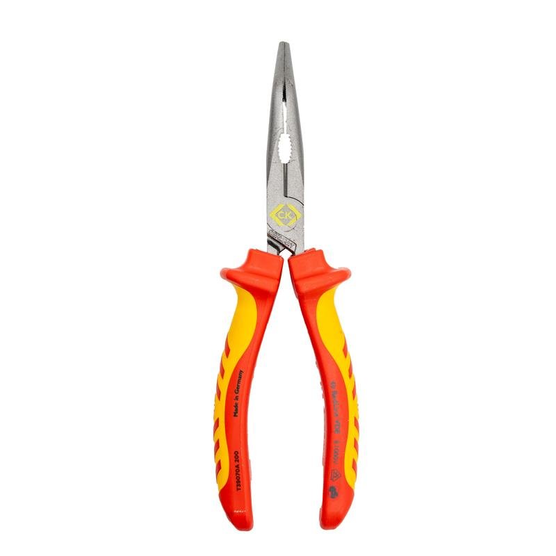 CK T39070A 200 RedLine VDE Bent Snipe Nose Plier 200mm