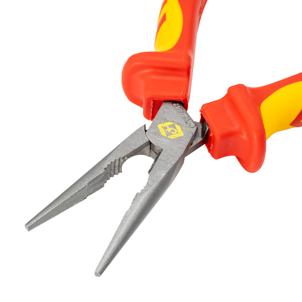 CK T39076A 200 RedLine VDE Snipe Nose Plier 200mm Straight