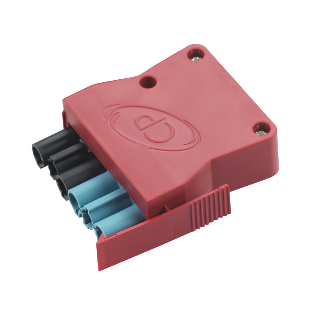 CP Electronics BVITM6-LPR 6 Pole Male Connector Red Plug Black/Blue Coding