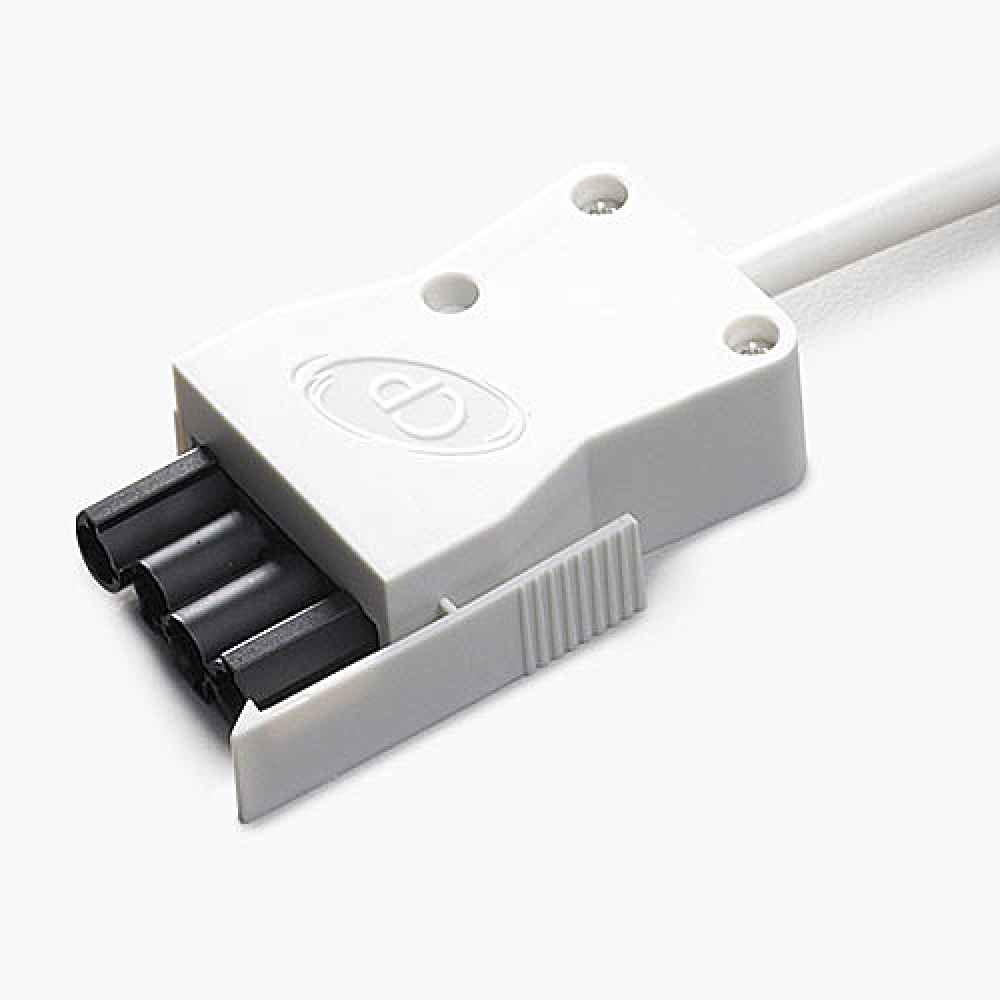 CP Electronics VITM4L305100W 4 Pole 3 Core 5m 1mm² LSF Luminaire Lead White Plug