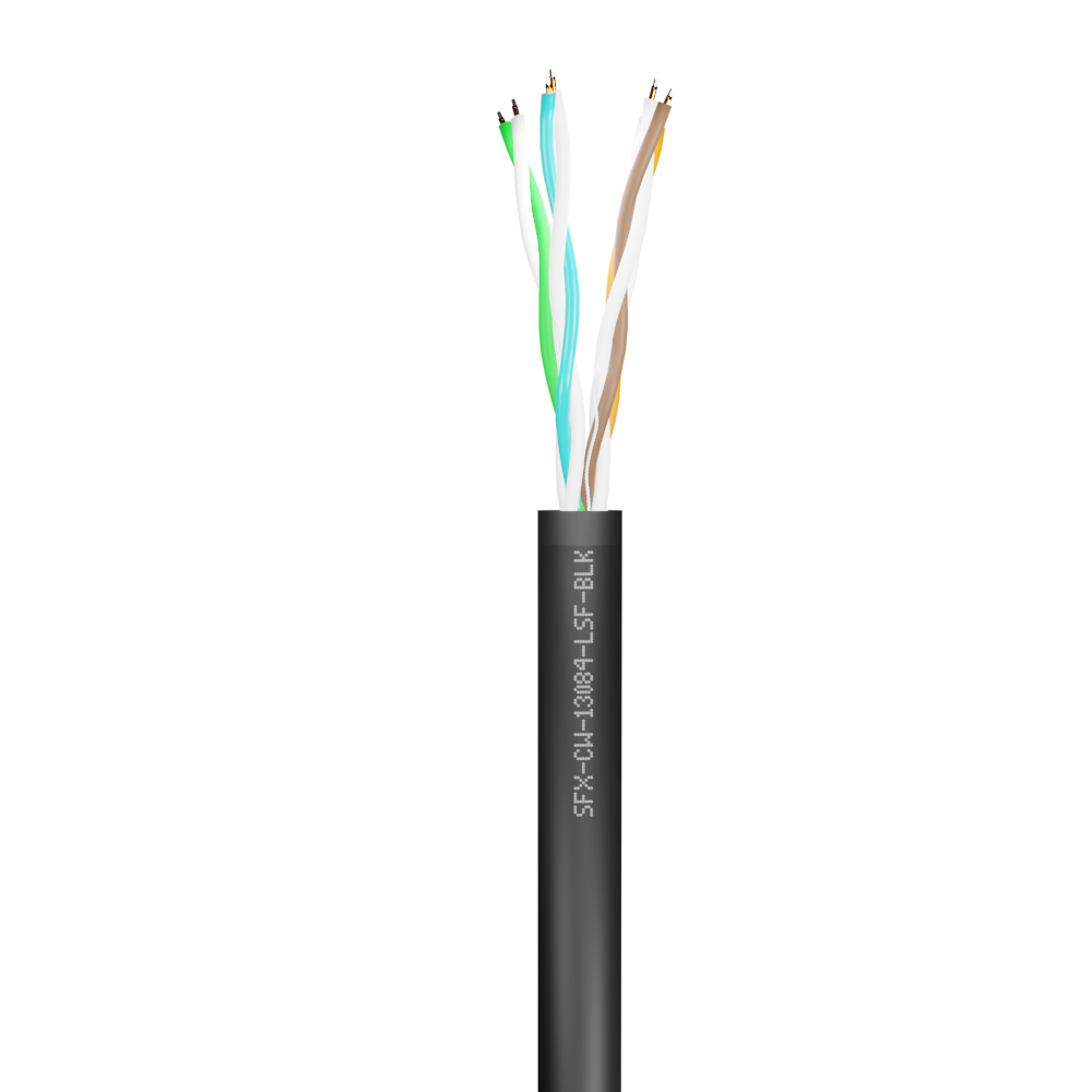 CW1308 4 Pair LSF Black Cable