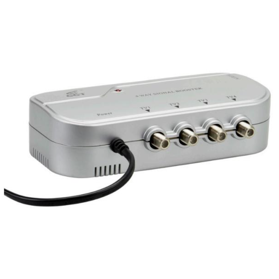 Castlec ADCD04HF 4 Way Signal Booster F Connectors