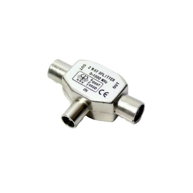 Castlec BP4005 Metal T Coax Splitter