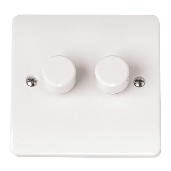 Click CMA162 2 Gang 2 Way 100W LED Dimmer Switch