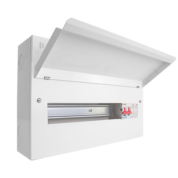 Click Elucian CUEB18MSSP14 14 Way 100A Isolator Incomer Metal Clad Consumer Unit with Type 2 SPD