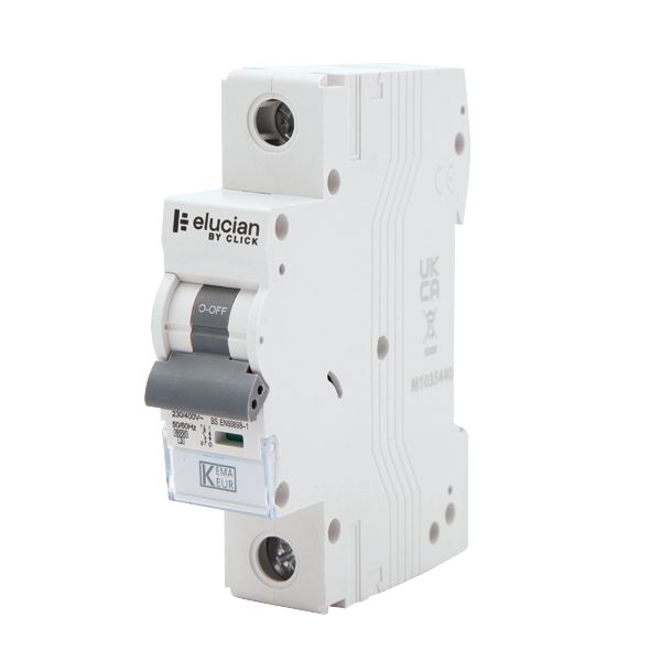 Click Elucian Single Pole 6kA C Curve MCB