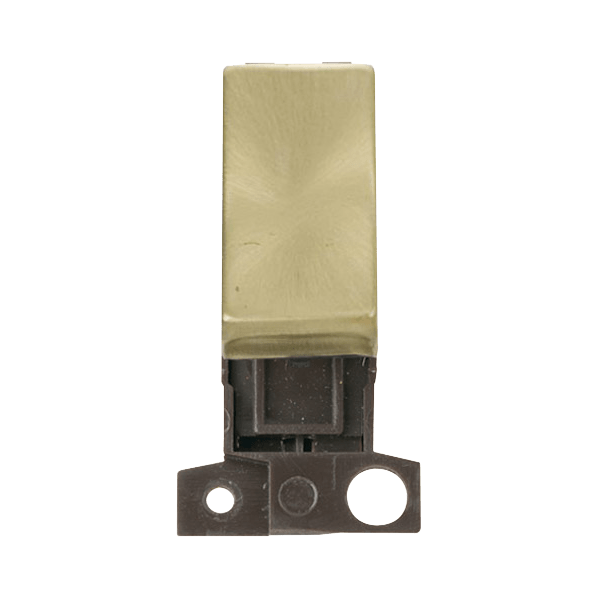 Click MD018SB 13A Resistive 10AX DP Switch - Satin Brass
