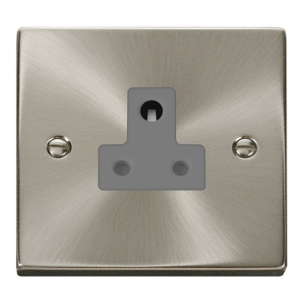 Click VPSC038GY Deco 5A Single Round Pin Socket
